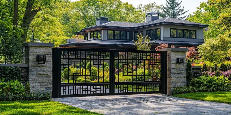 metalowe ogrodzenie z Polski