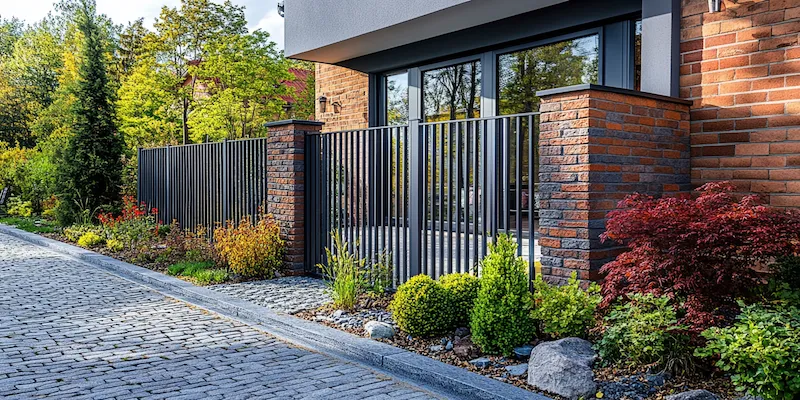 Zaun aus Polen mit Montage